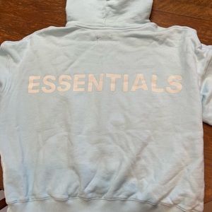 Light blue essentials hoodie